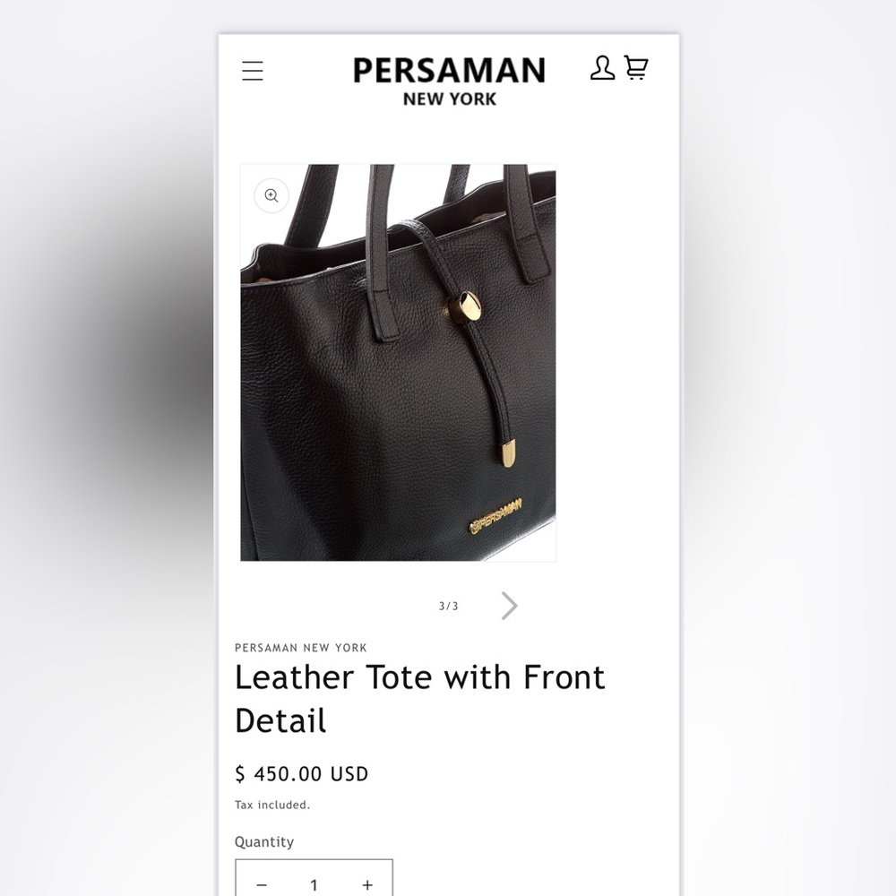 Brand new no tags Persaman Handbag of New York - Picture 11 of 11